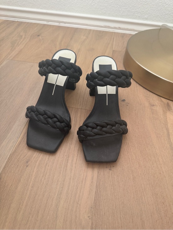 Dolce Vita Shoes - Dolce Vita Black Braided Double-Strap Block Heel Sandals